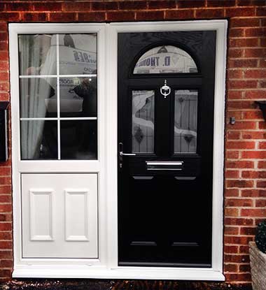 Composite front door installation